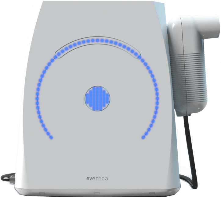 Evernoa patient interface with LEDs